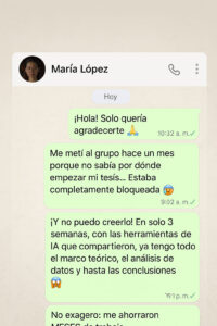 Testimonio WhatsApp 1