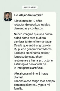 Testimonio WhatsApp 2